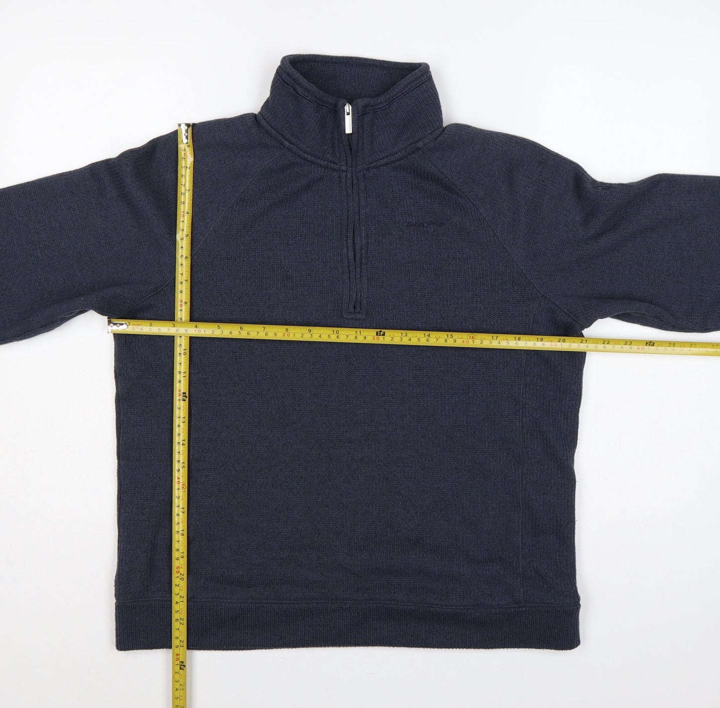 Craghoppers Men’s Blue M Half Zip Fleece Sweatshirt High Neck