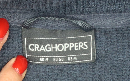 Craghoppers Men’s Blue M Half Zip Fleece Sweatshirt High Neck