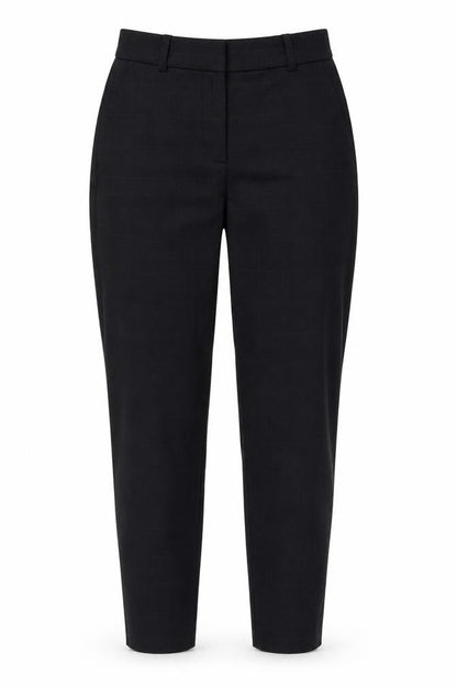 H&M Women’s Black Check High Rise Tapered Tailored Trousers UK 8