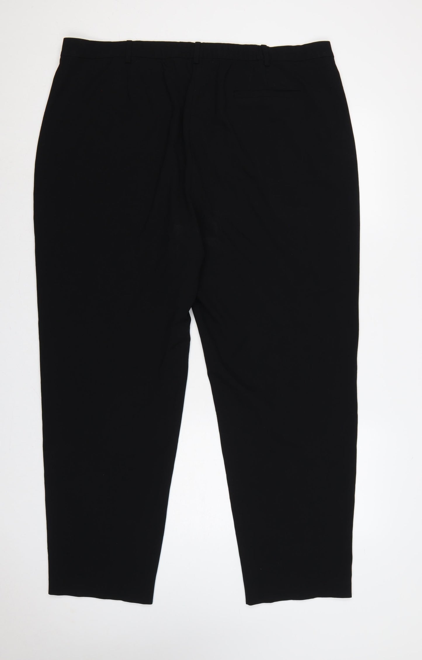 Marks & Spencer Women’s Black UK 22 Regular Straight Dress Trousers