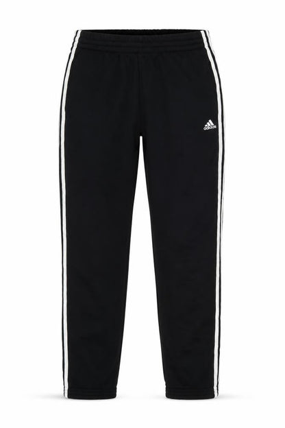 Adidas Men’s Black M Essentials 3 Stripe Cuffed Sweatpants