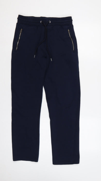 Autograph Women’s Navy Blue Jogger Trousers Size S Zip Pockets