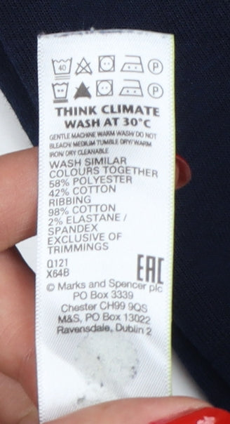 Autograph Women’s Navy Blue Jogger Trousers Size S Zip Pockets