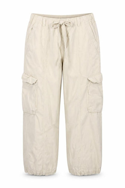 Marks & Spencer Women Ivory UK 18 Linen Lyocell Cargo Trousers