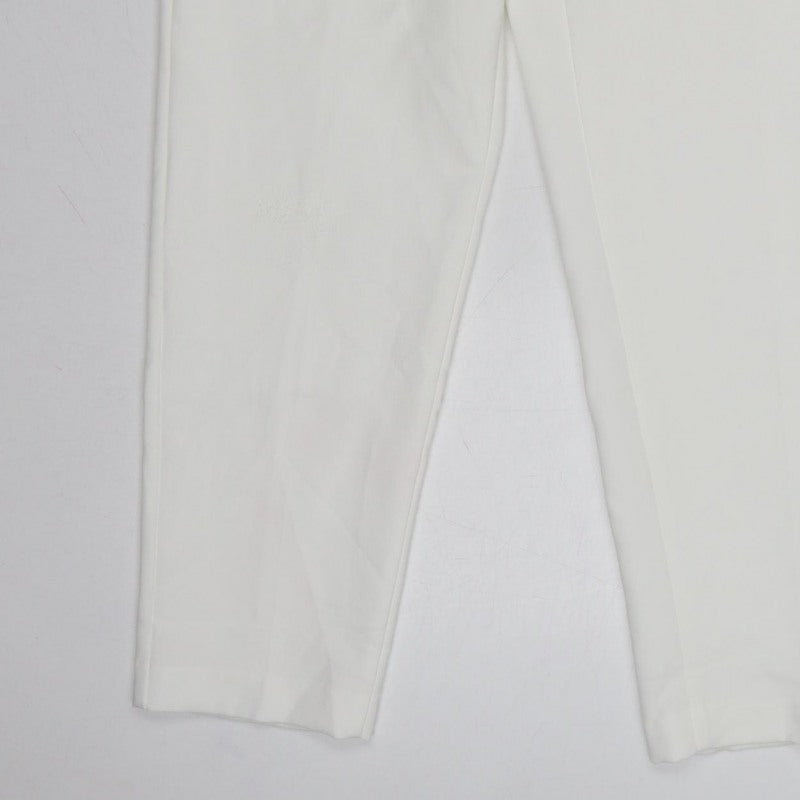 Zara Women White Size S High Rise Tapered Dress Trousers