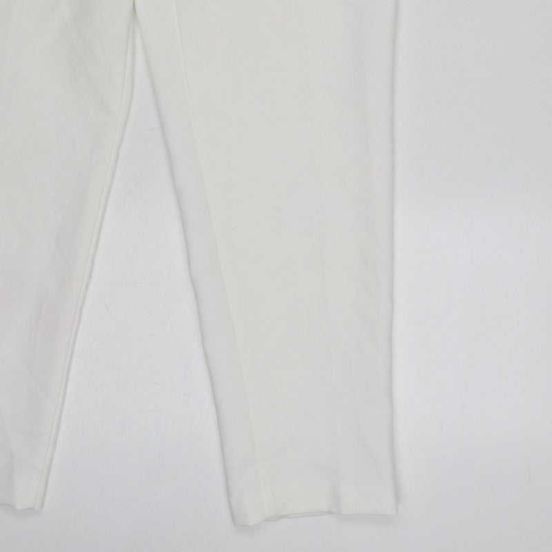 Zara Women White Size S High Rise Tapered Dress Trousers