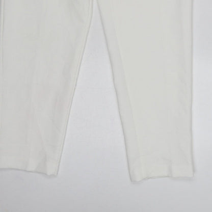 Zara Women White Size S High Rise Tapered Dress Trousers