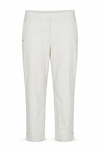 Marks & Spencer Portfolio Women Ivory UK 18 Cotton Tapered Trousers
