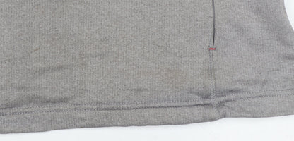Peter Storm Women Grey UK 14 1/4 Zip Fleece Pullover Sweatshirt