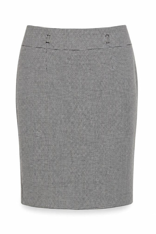Marks and Spencer Women Black White Check Pencil Skirt UK 10 Lined