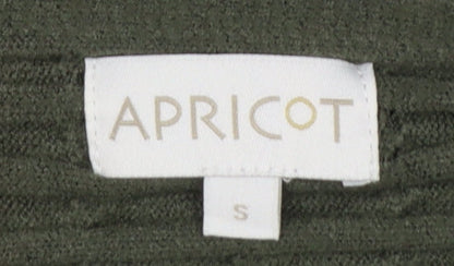 Apricot Women Green S Relaxed Dolman Sleeve Textured Knit Jumper