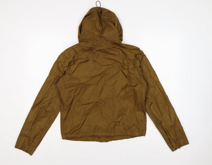 Uniqlo Women Brown S Hooded Lightweight Anorak Jacket Full Zip