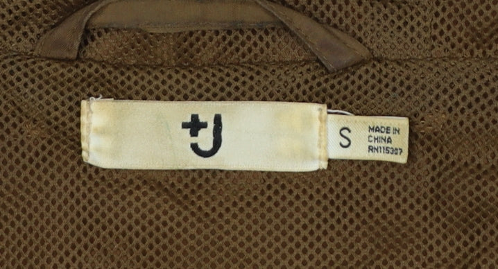 Uniqlo Women Brown S Hooded Lightweight Anorak Jacket Full Zip
