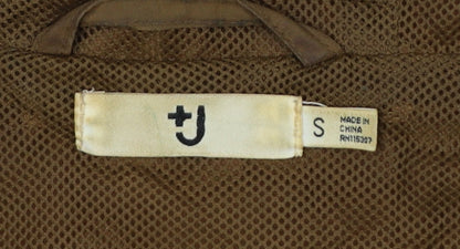 Uniqlo Women Brown S Hooded Lightweight Anorak Jacket Full Zip