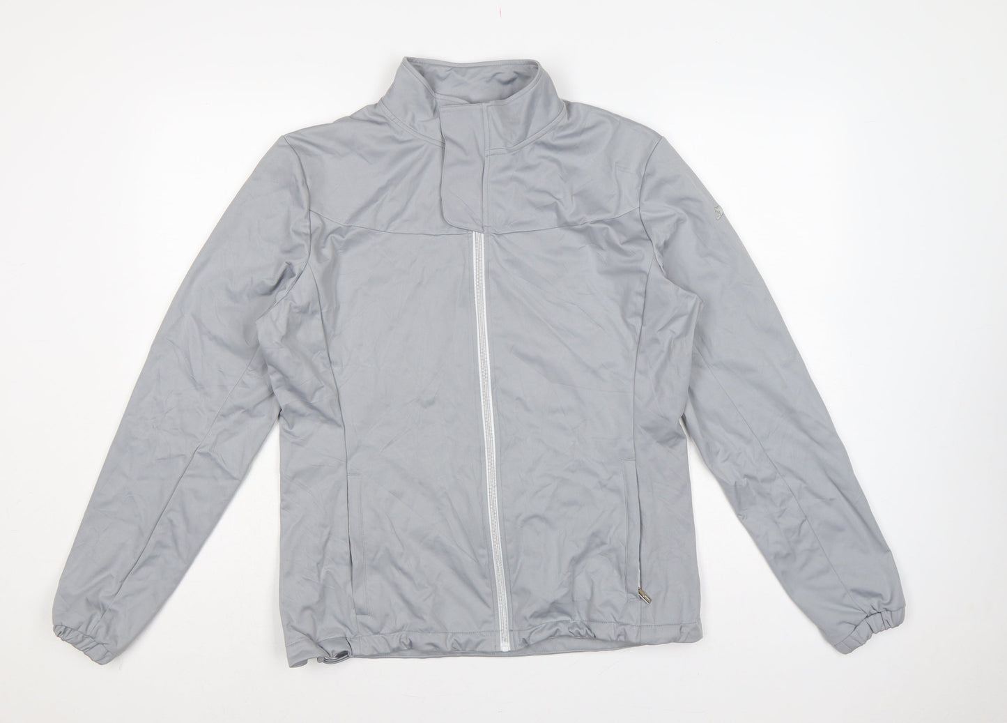 Slazenger Women’s Grey UK 14 Full Zip Lightweight Windbreaker Jacket