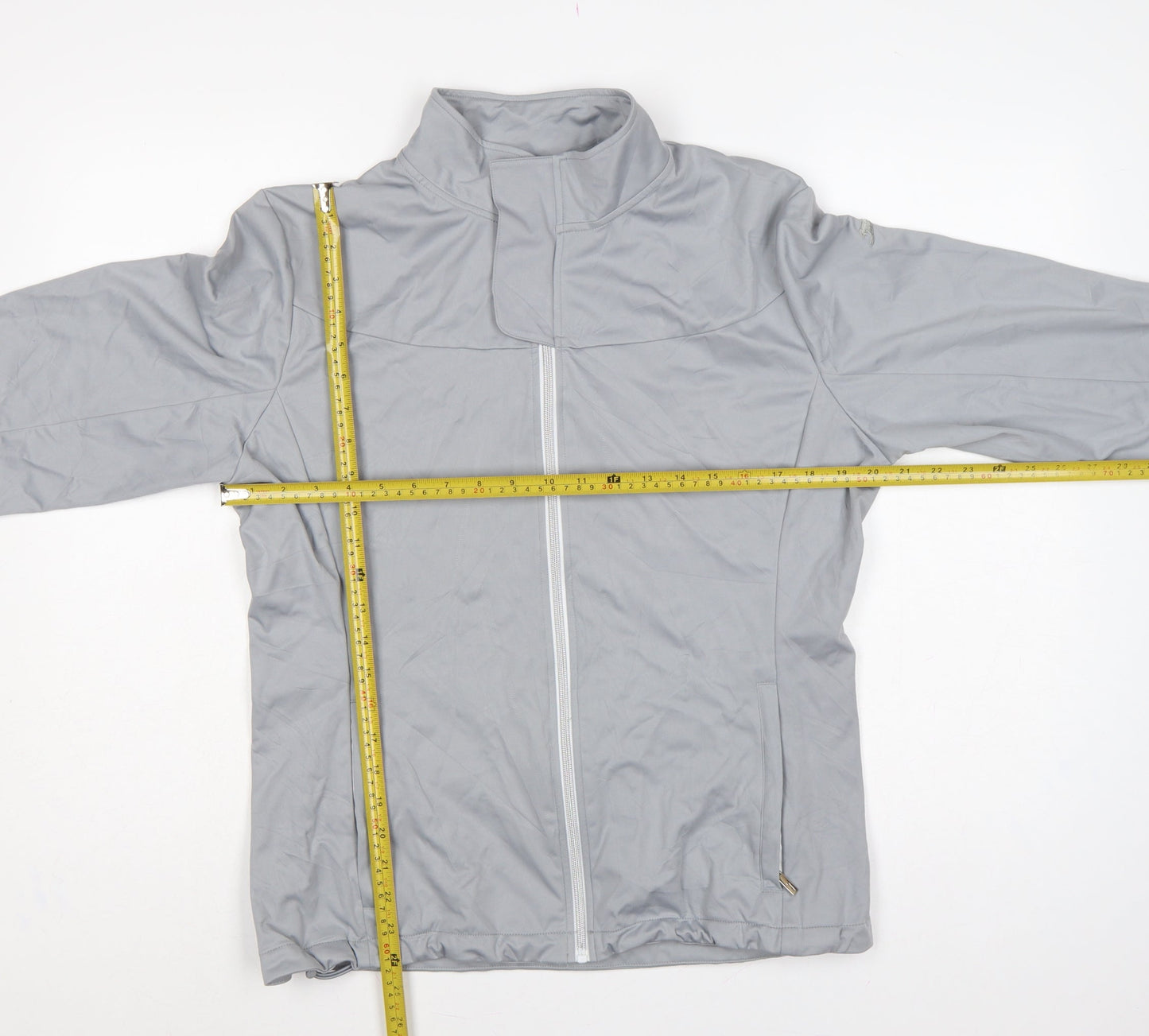 Slazenger Women’s Grey UK 14 Full Zip Lightweight Windbreaker Jacket