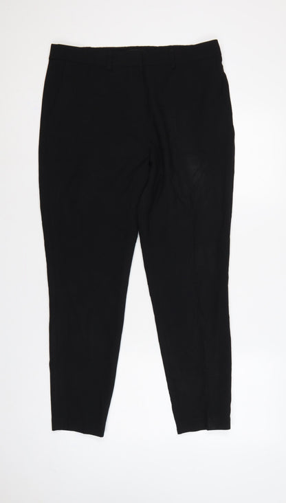 Next Women’s Black UK 14 Regular Tailored Tapered Dress Trousers