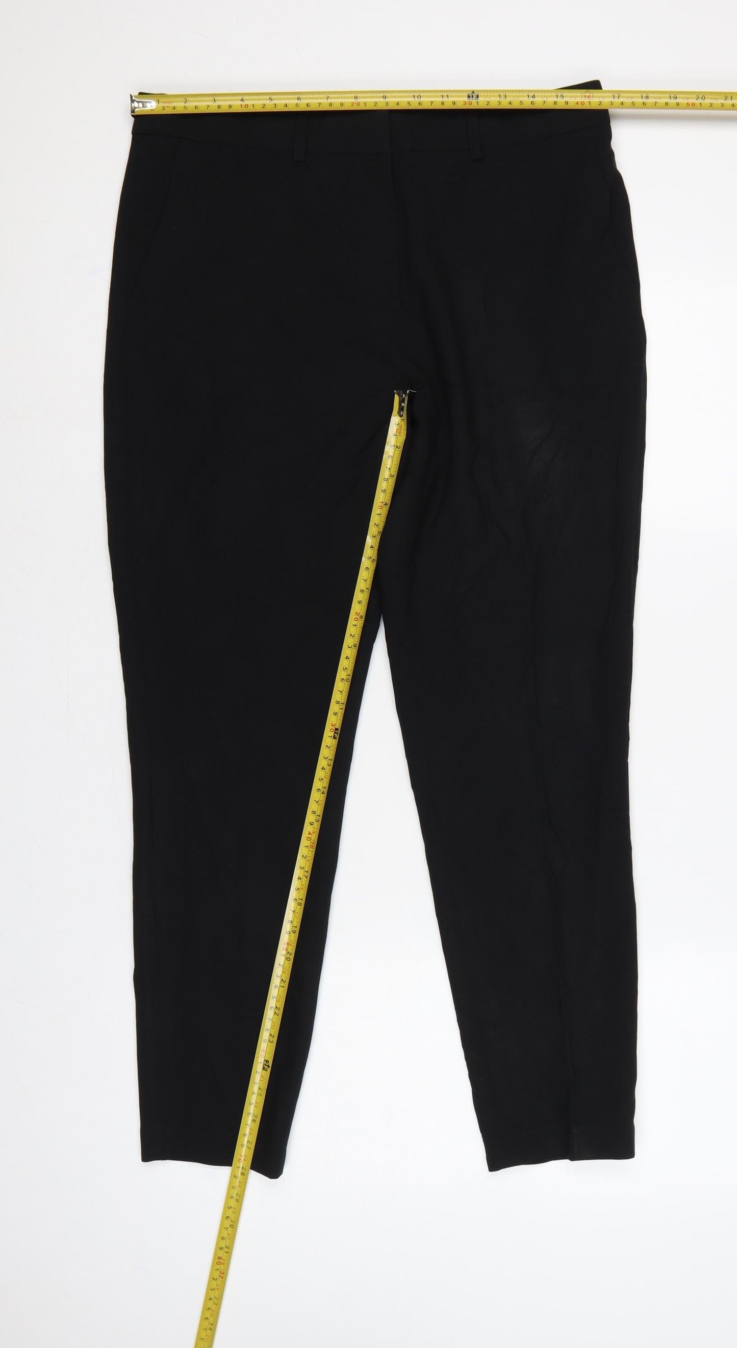 Next Women’s Black UK 14 Regular Tailored Tapered Dress Trousers