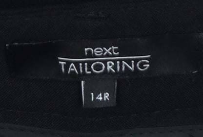 Next Women’s Black UK 14 Regular Tailored Tapered Dress Trousers