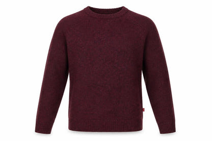 Levi's Men's Red Wool Crew Neck Pullover Jumper Size S
