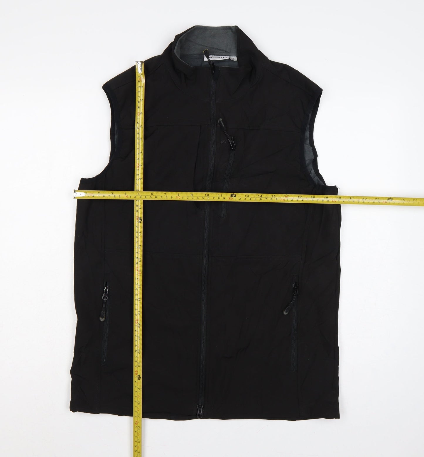 33,000ft Men’s Black M Softshell Full Zip Bodywarmer Waistcoat