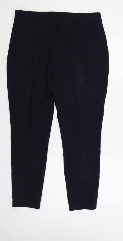 Next Women’s Black UK 14 Regular Tapered Tailored Dress Trousers