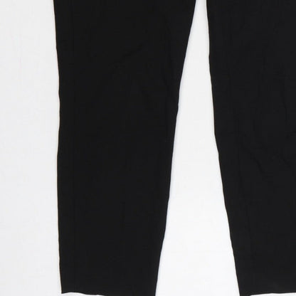 Next Women’s Black Petite Size 8 Tailored Straight Leg Dress Trousers