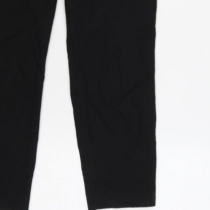 Next Women’s Black Petite Size 8 Tailored Straight Leg Dress Trousers