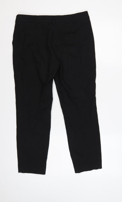Next Women’s Black Petite Size 8 Tailored Straight Leg Dress Trousers