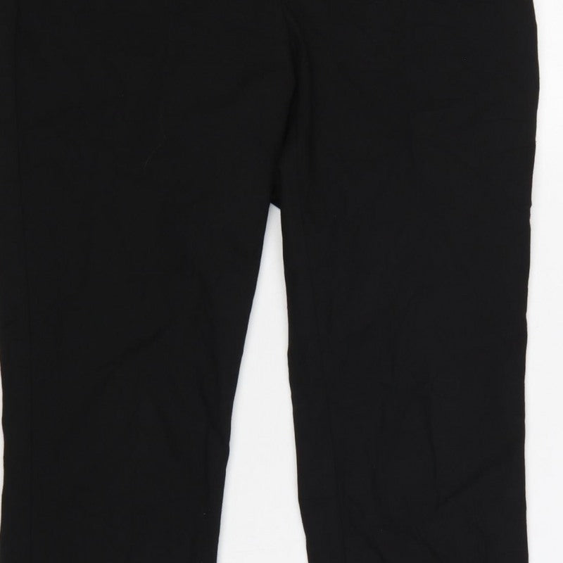 Next Women’s Black Petite Size 8 Tailored Straight Leg Dress Trousers