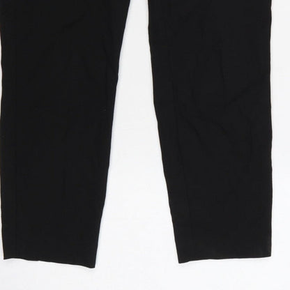 Next Women’s Black Petite Size 8 Tailored Straight Leg Dress Trousers