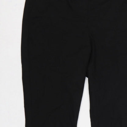 Next Women’s Black Petite Size 8 Tailored Straight Leg Dress Trousers
