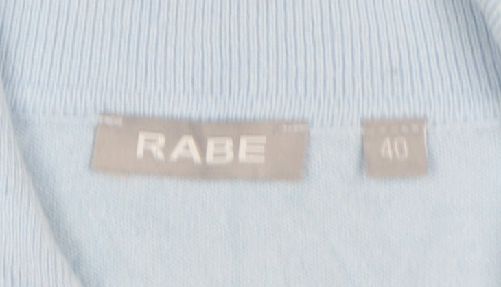 Rabe Women’s Blue UK 12 Cowl Neck Jewel Button Knit Jumper