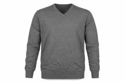 Boden Men's Grey L Wool Cotton V-Neck Lightweight Knit Pullover Jumper