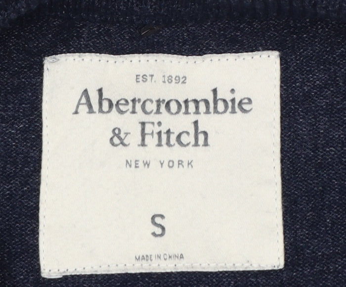 Abercrombie & Fitch Men’s Blue S Button Cardigan Knit Pockets