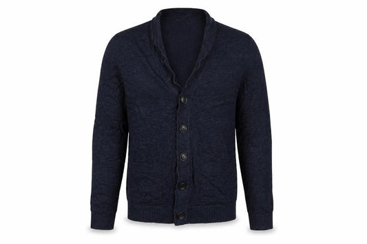 Abercrombie & Fitch Men’s Blue S Button Cardigan Knit Pockets