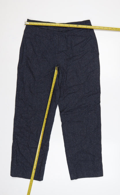 Wicholo Women’s Blue Slim Leg Trousers UK 12 Smart Workwear