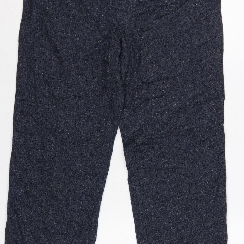 Wicholo Women’s Blue Slim Leg Trousers UK 12 Smart Workwear