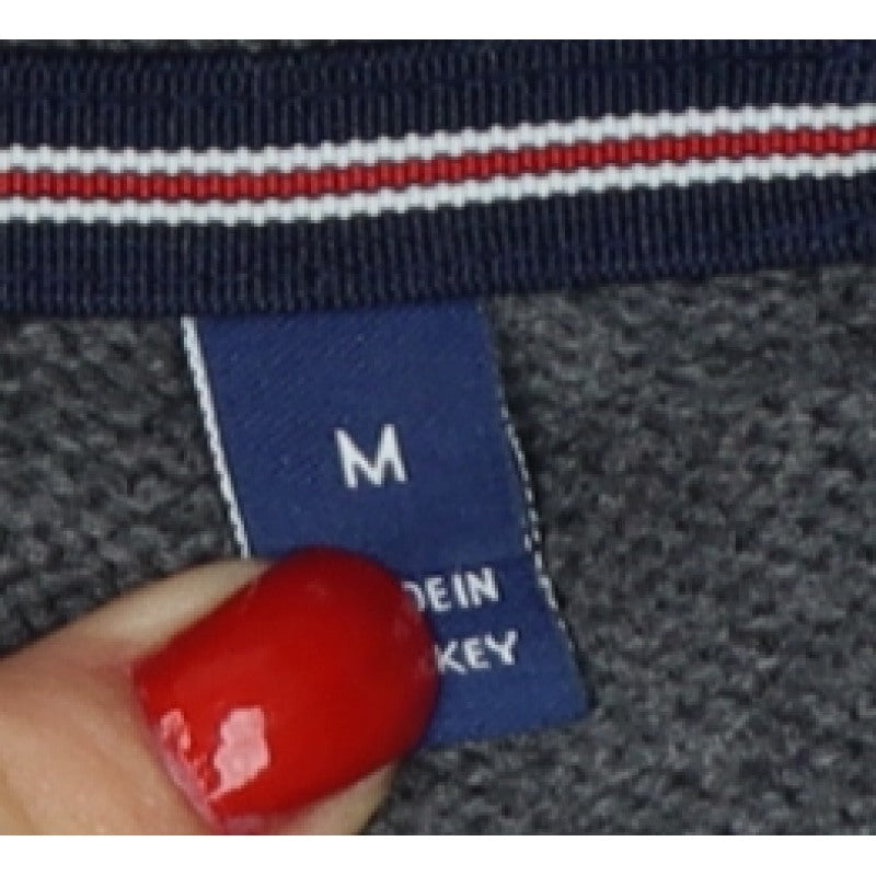 GANT Men’s Grey M Half Zip High Neck Logo Knit Jumper Pullover
