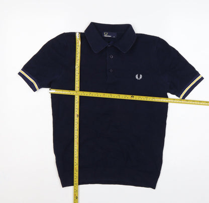 Fred Perry Men’s Blue XS Short Sleeve Logo Polo Shirt