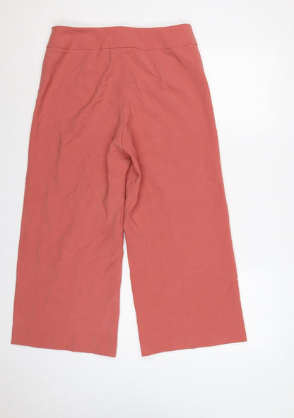 Madeleine Women Pink UK 12 High Rise Straight Leg Dress Trousers