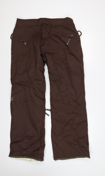 Betty Rides Women Brown L Insulated Snow Pants Ski Trousers