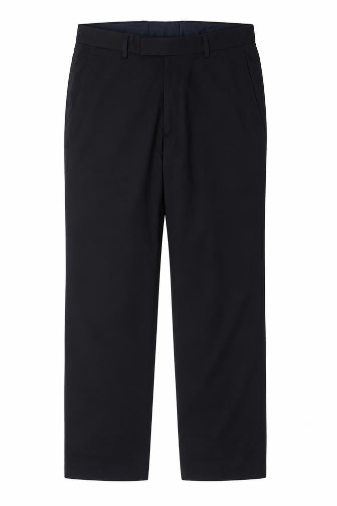 Marks & Spencer Men Navy 32 Regular Straight Dress Trousers
