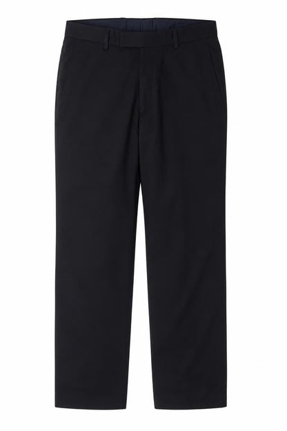 Marks & Spencer Men Navy 32 Regular Straight Dress Trousers