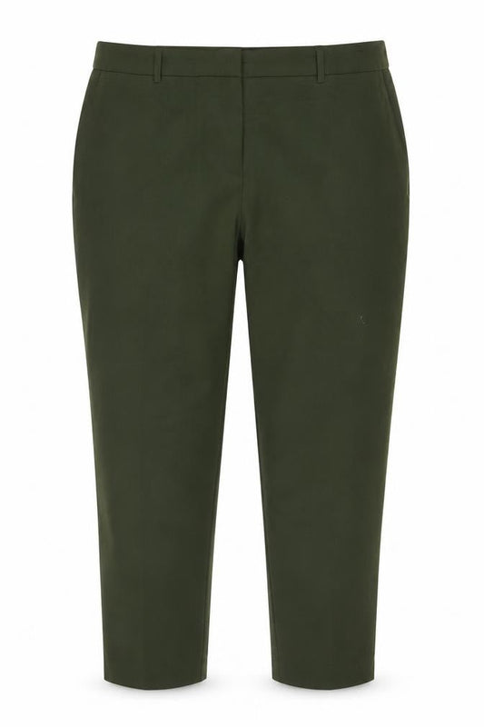 Dorothy Perkins Women Green UK 10 Tailored Ankle Tapered Trousers
