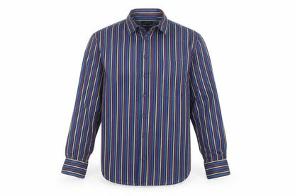 Rocola Samyta Men’s Multicoloured Striped 15.5 Long Sleeve Shirt