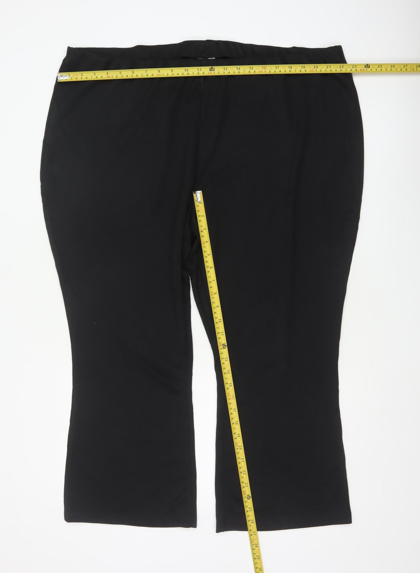 Damart Women’s Black UK 28 Flared Stretch Pull-On Trousers