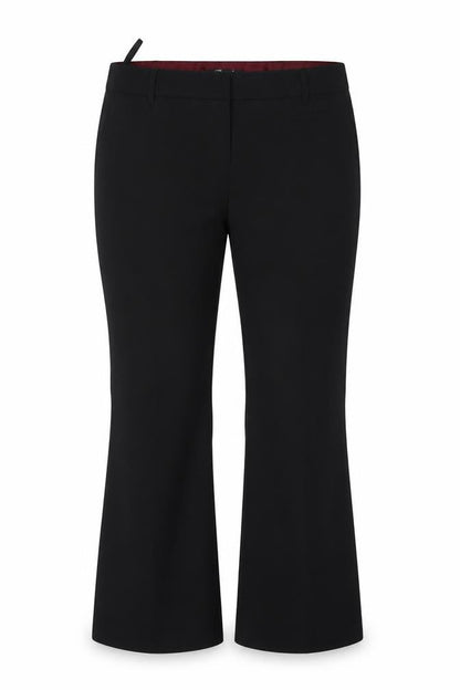 Peacocks Women's Black Size 14 Flared Smart Dress Trousers