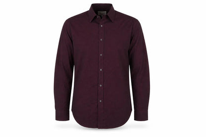 Ted Baker Men Red 17 Cotton Geometric Long Sleeve Button-Up Shirt