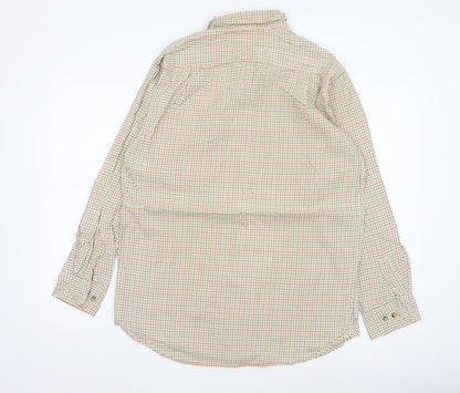 Viyella Men's Multicoloured Check Cotton Shirt 15.5 Button-Down Long Sleeve
